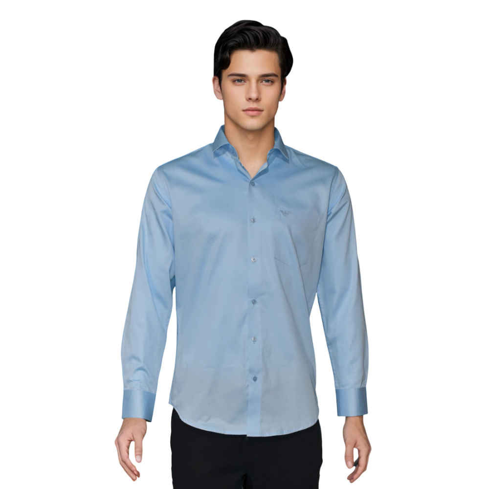 Giorgio Armani Sky Blue Premium Quality Shirt-6