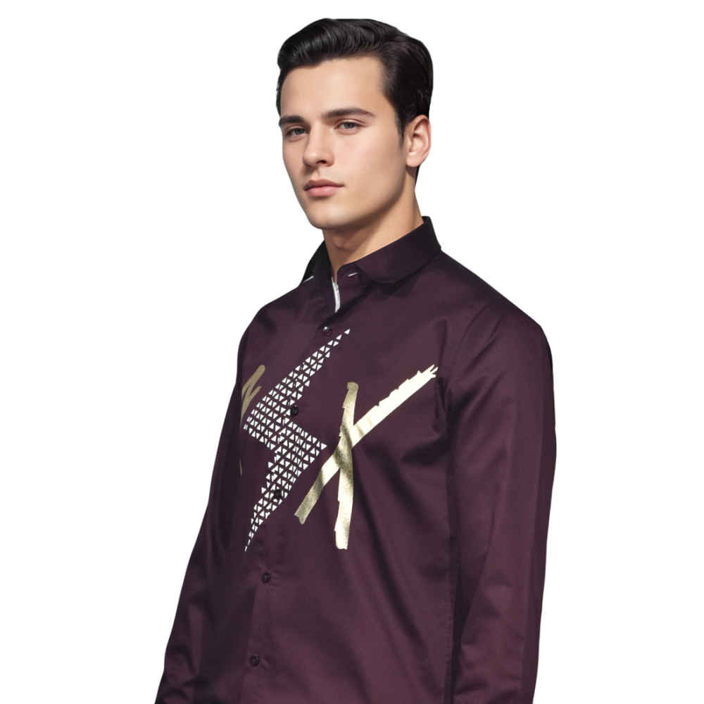 Armani Exchange Wine Premium Quality Shirt-2