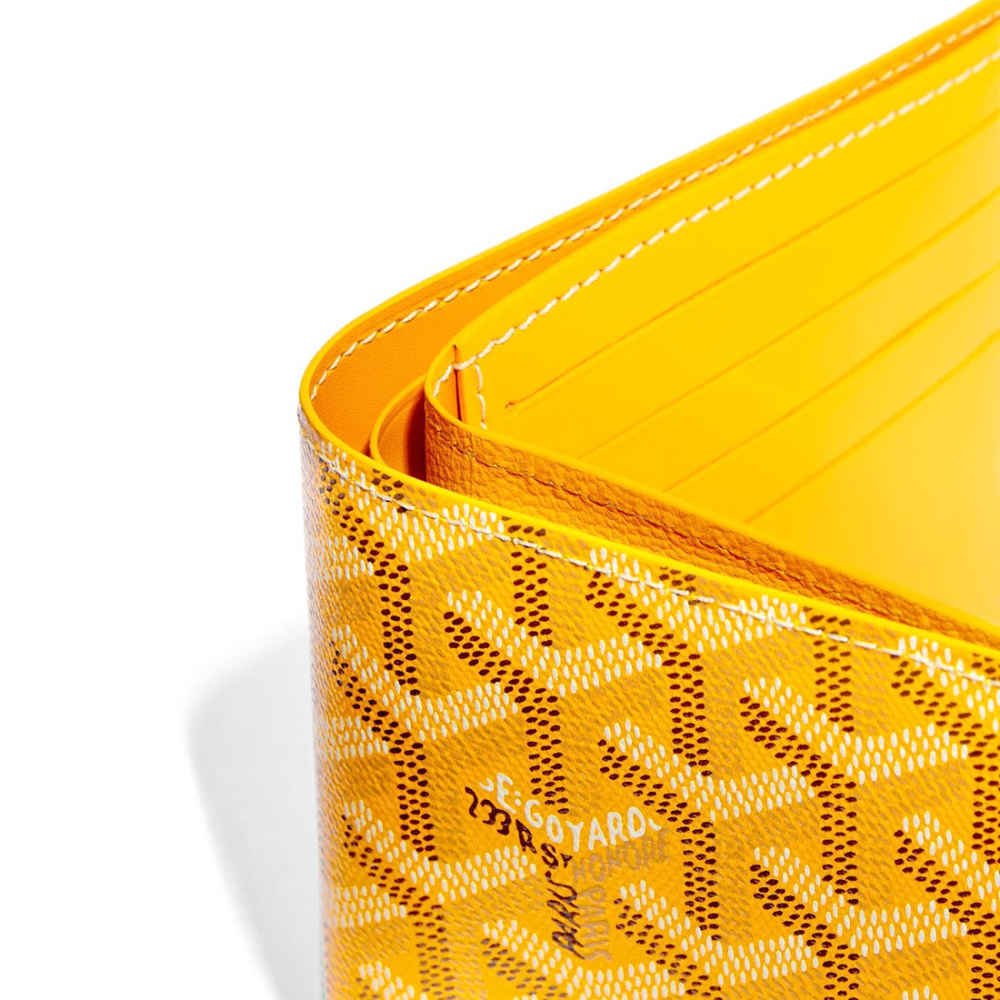 Goyard Yellow Premium Compact Wallet-thumb-2