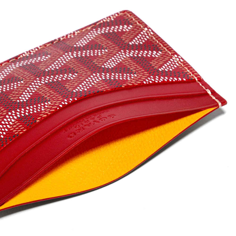 Goyard Red Premium Card Wallet-thumb-1