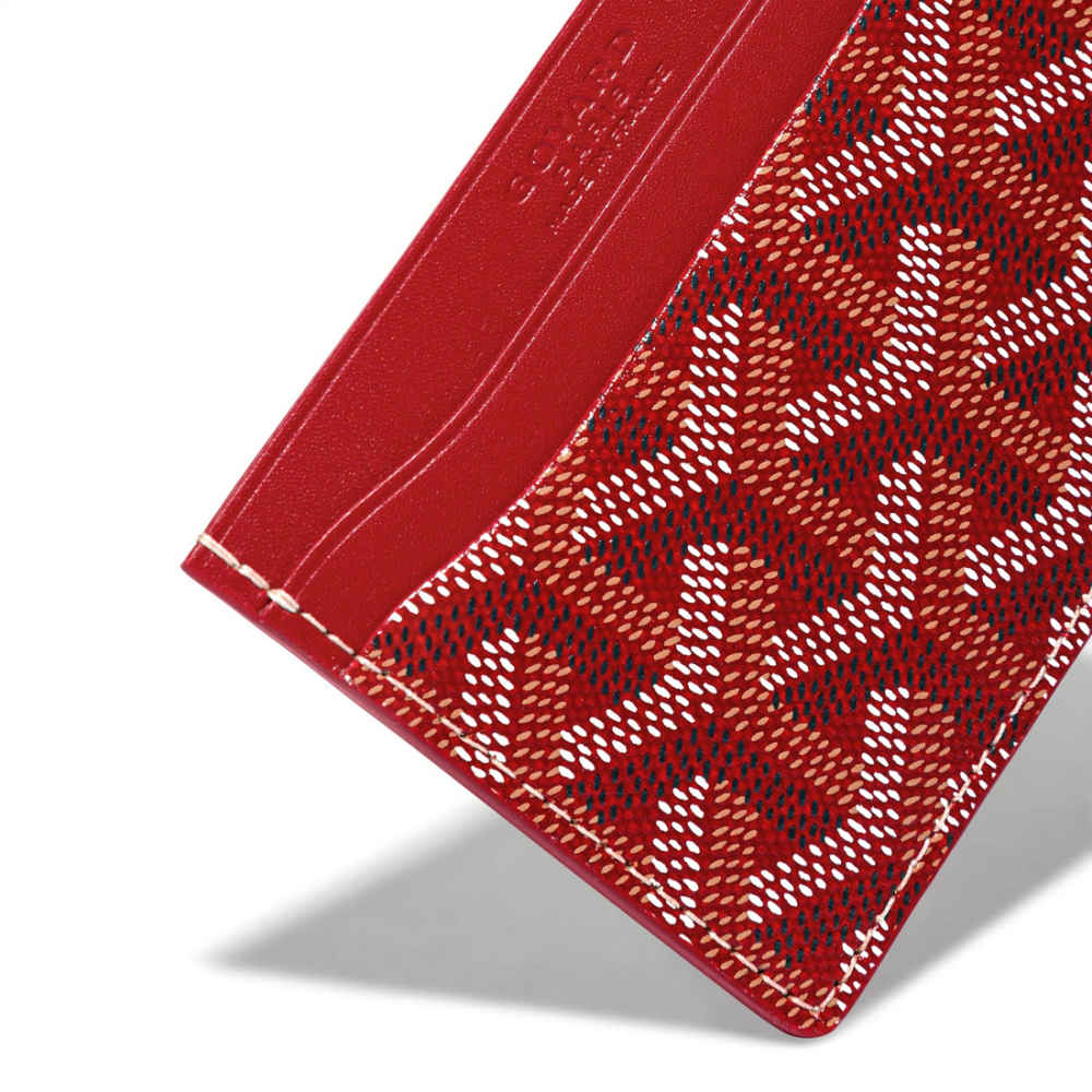 Goyard Red Premium Card Wallet-thumb-2