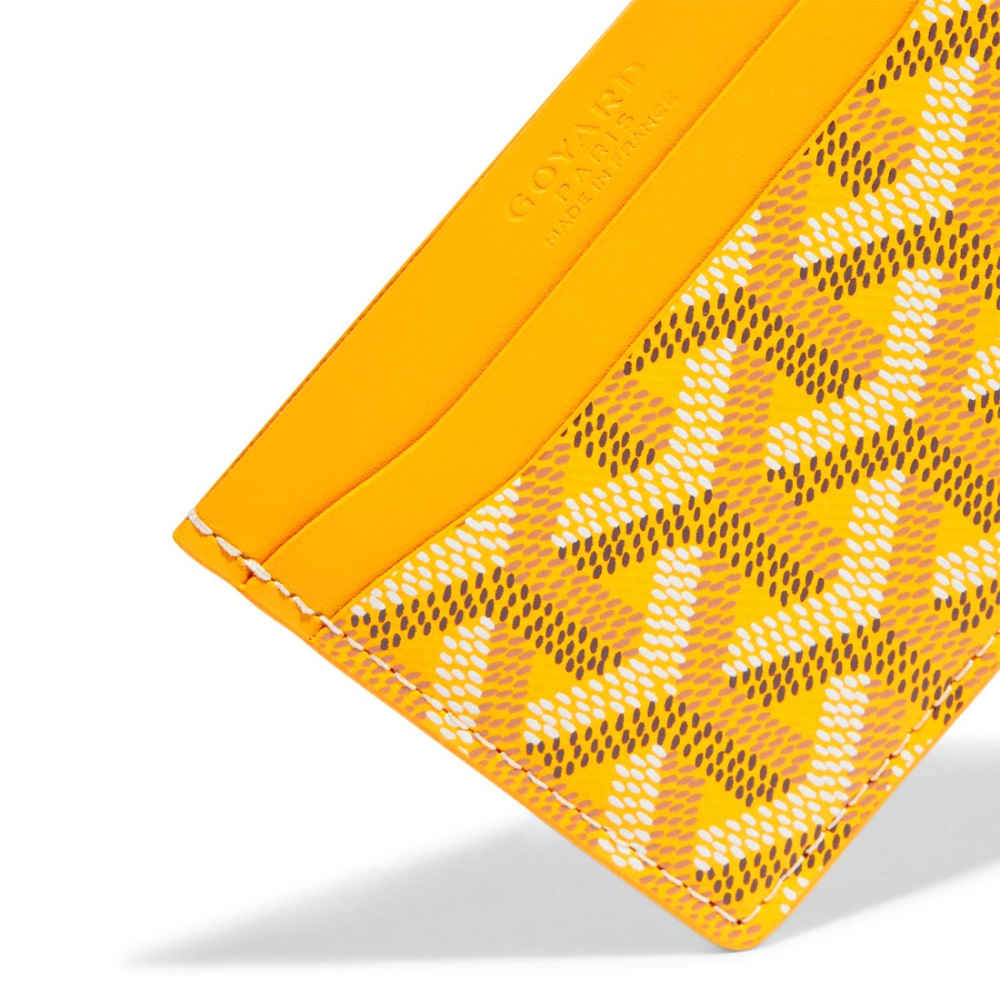Goyard Yellow Premium Card Wallet-thumb-2