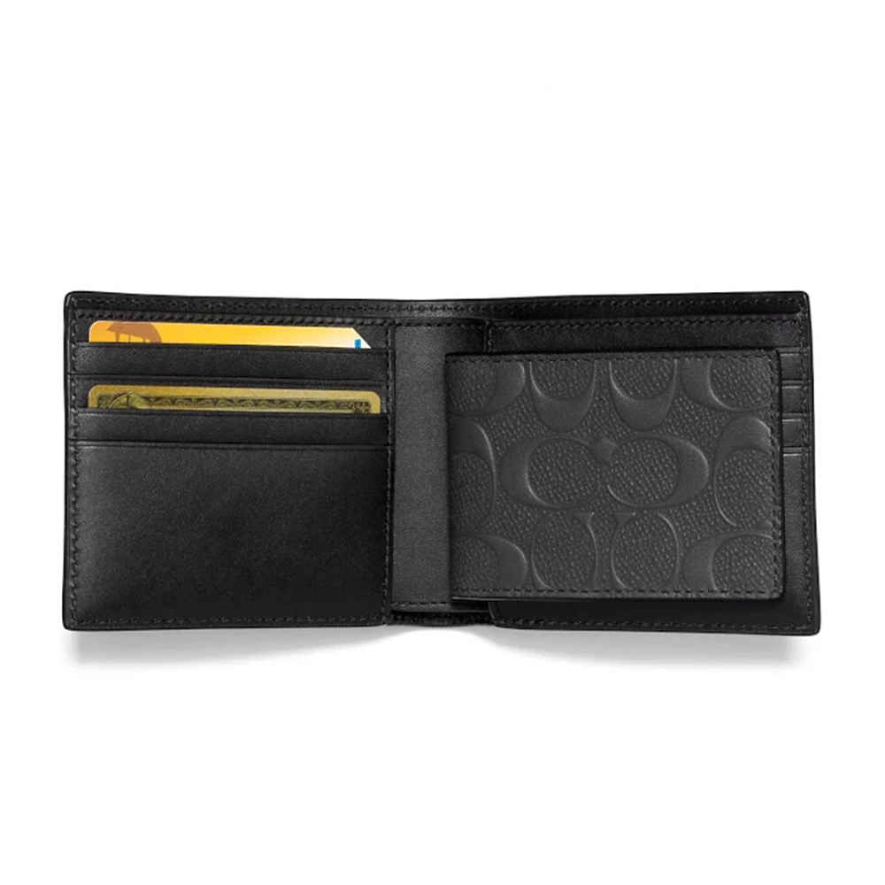 Coach Black Premium 3 In 1 Wallet-thumb-2