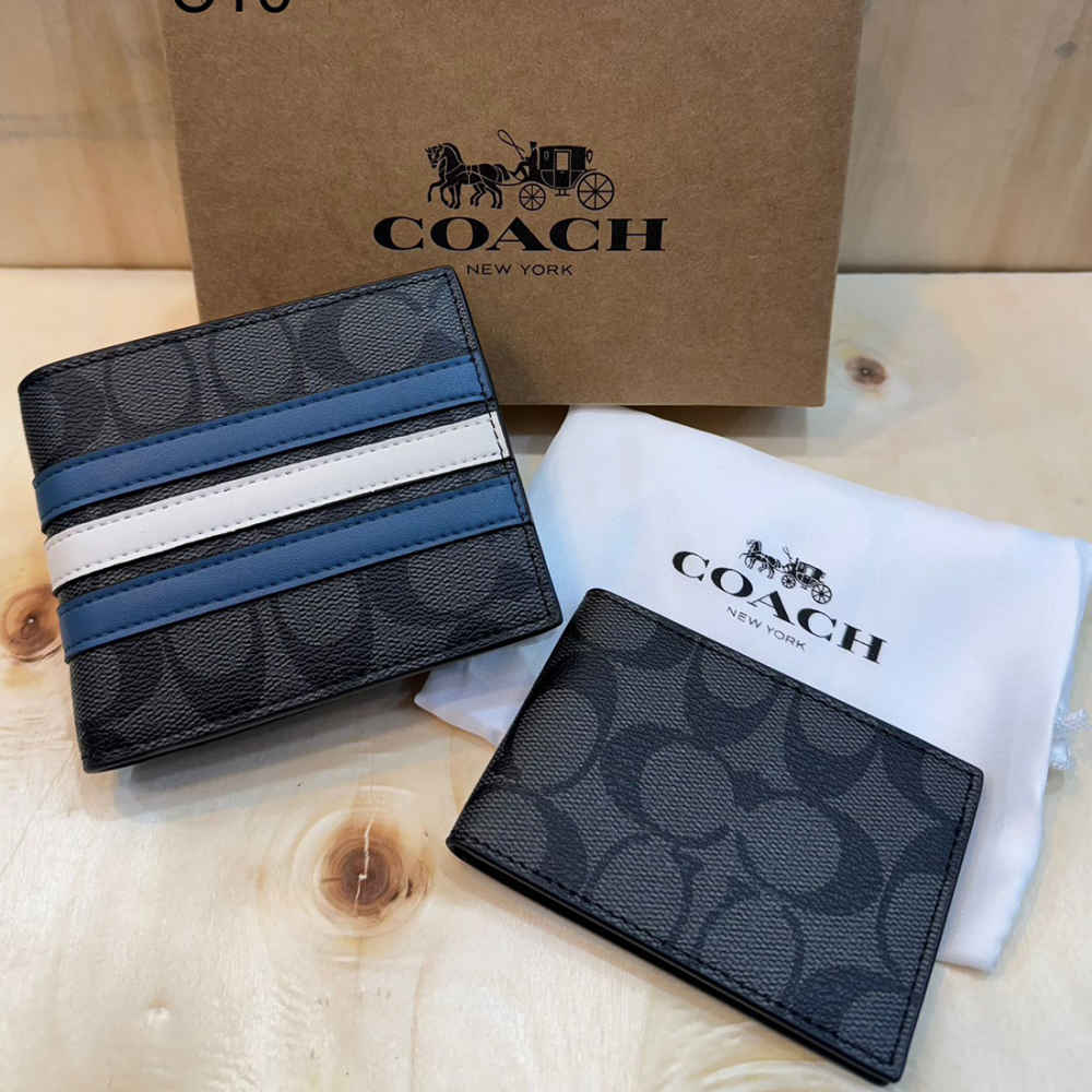 Coach Black Premium 3 In 1 Wallet-thumb-0