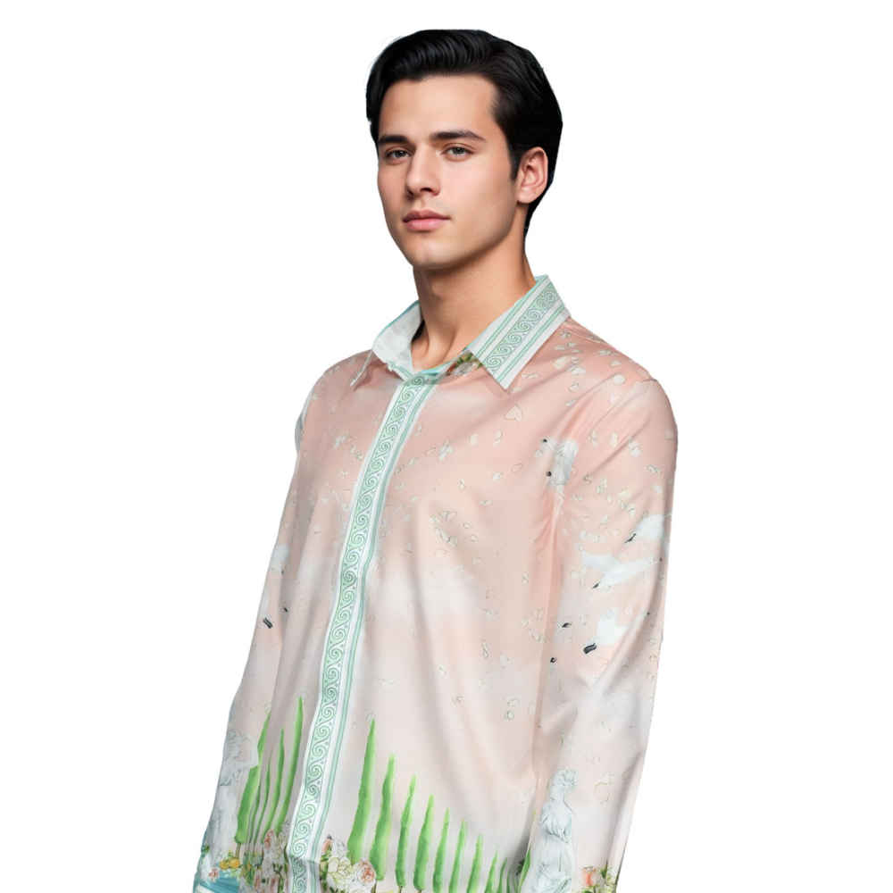Casablanca Light Pink Premium Quality Shirt-thumb-2