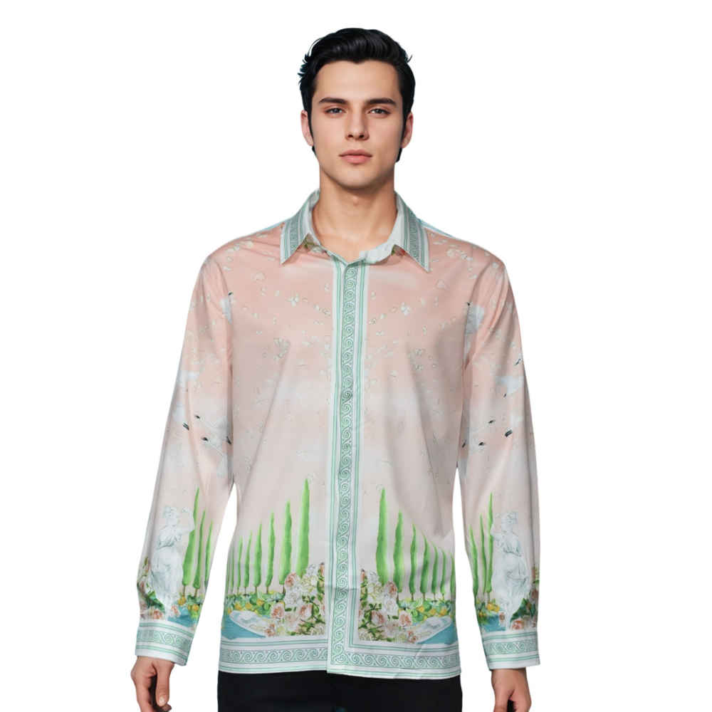 Casablanca Light Pink Premium Quality Shirt-thumb-0