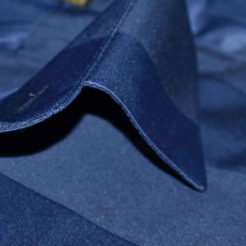 Versace Blue Premium Quality Designer Shirt-thumb-4