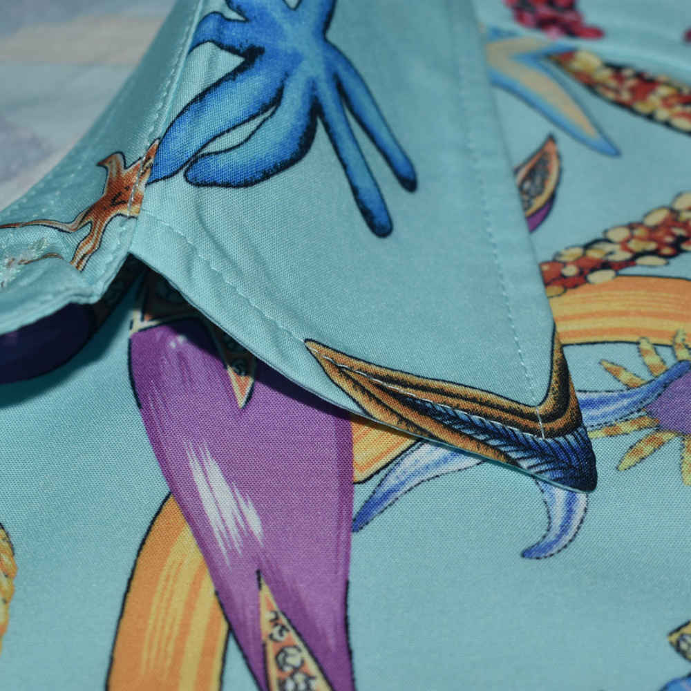 Versace Sky Blue Premium Quality Shirt-3