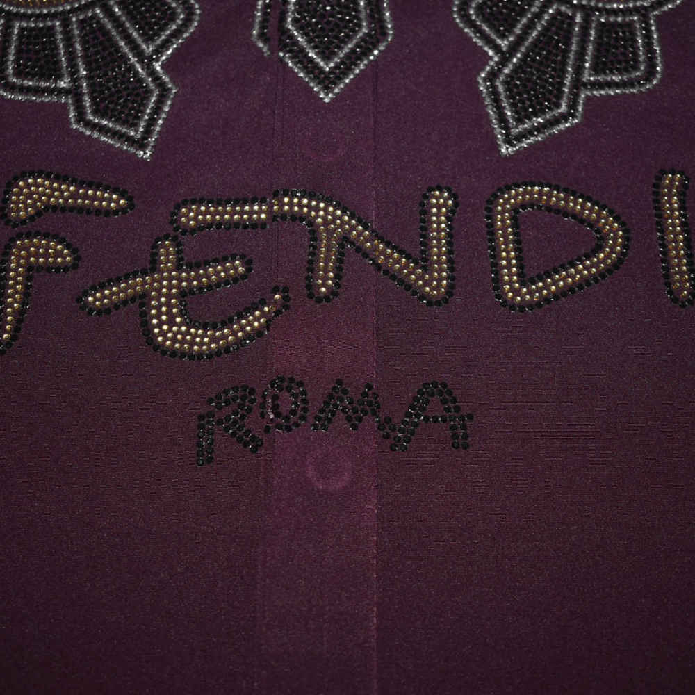 Fendi Wine Premium Quality Designer Shirt-3