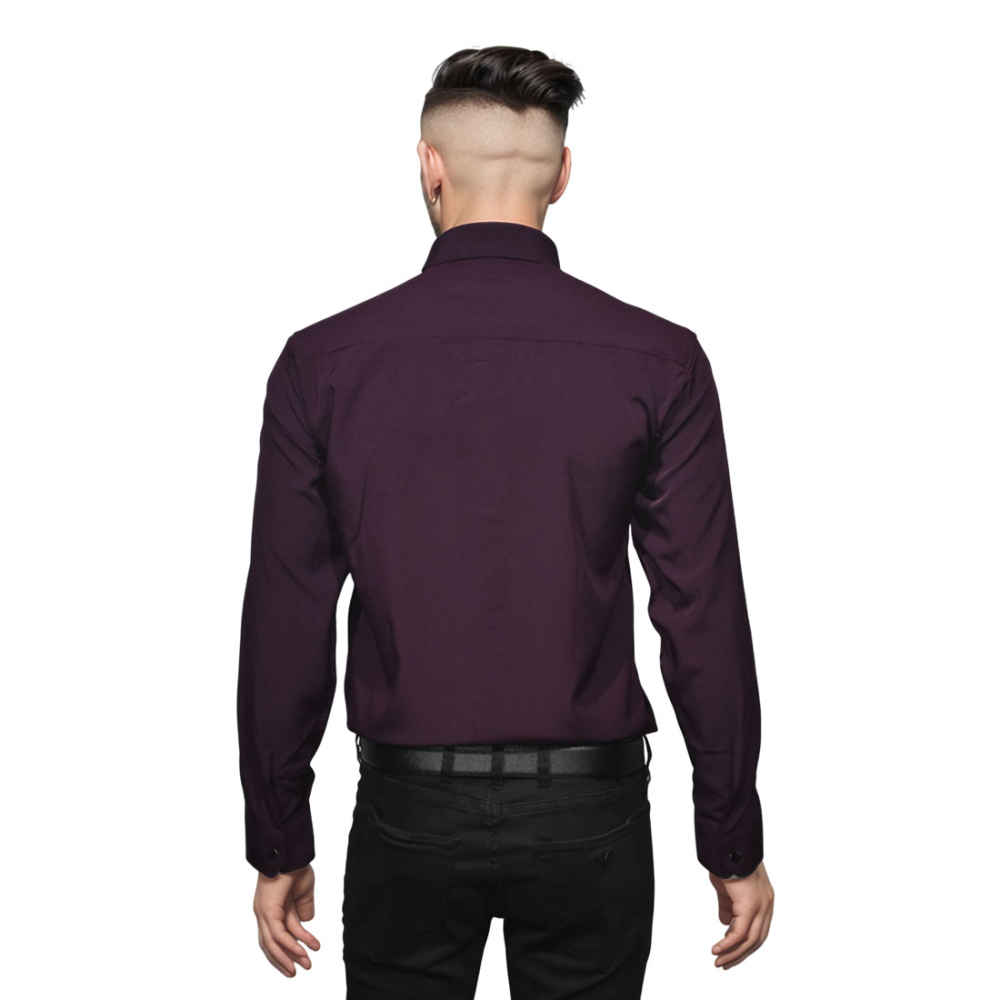 Fendi Wine Premium Quality Designer Shirt-1