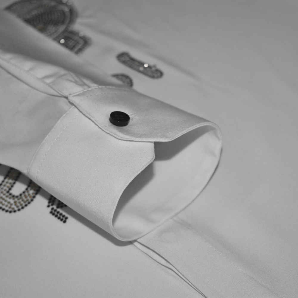 Fendi White Premium Quality Designer Shirt-thumb-5