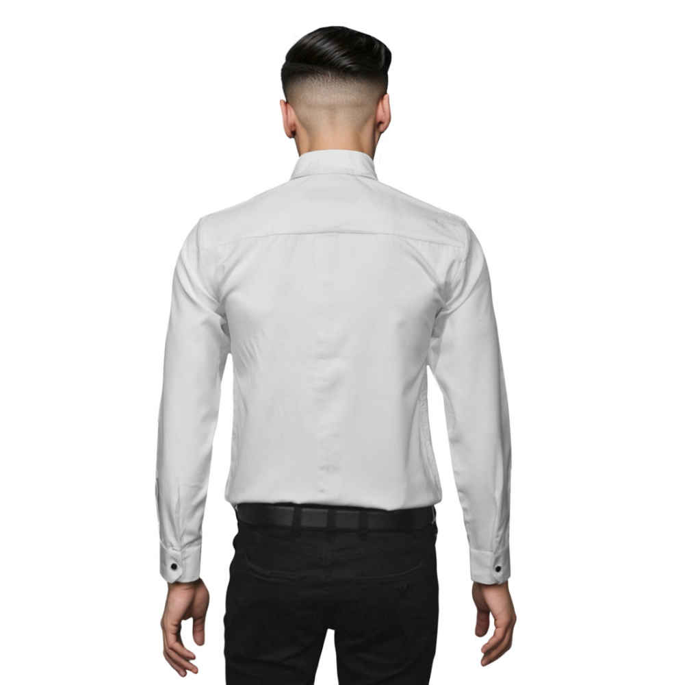 Fendi White Premium Quality Designer Shirt-thumb-1