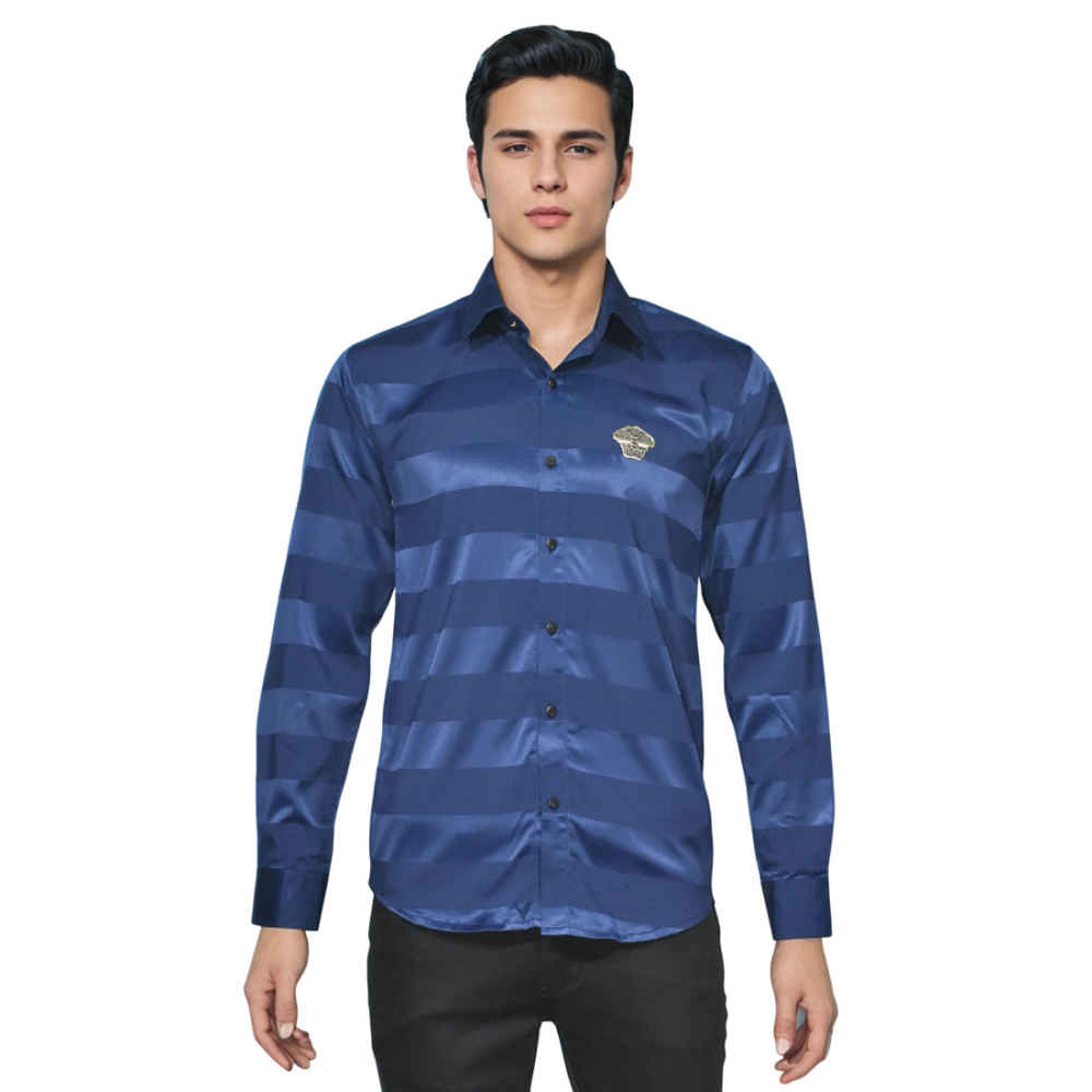 Versace Blue Designer Premium Quality Shirt-thumb-6