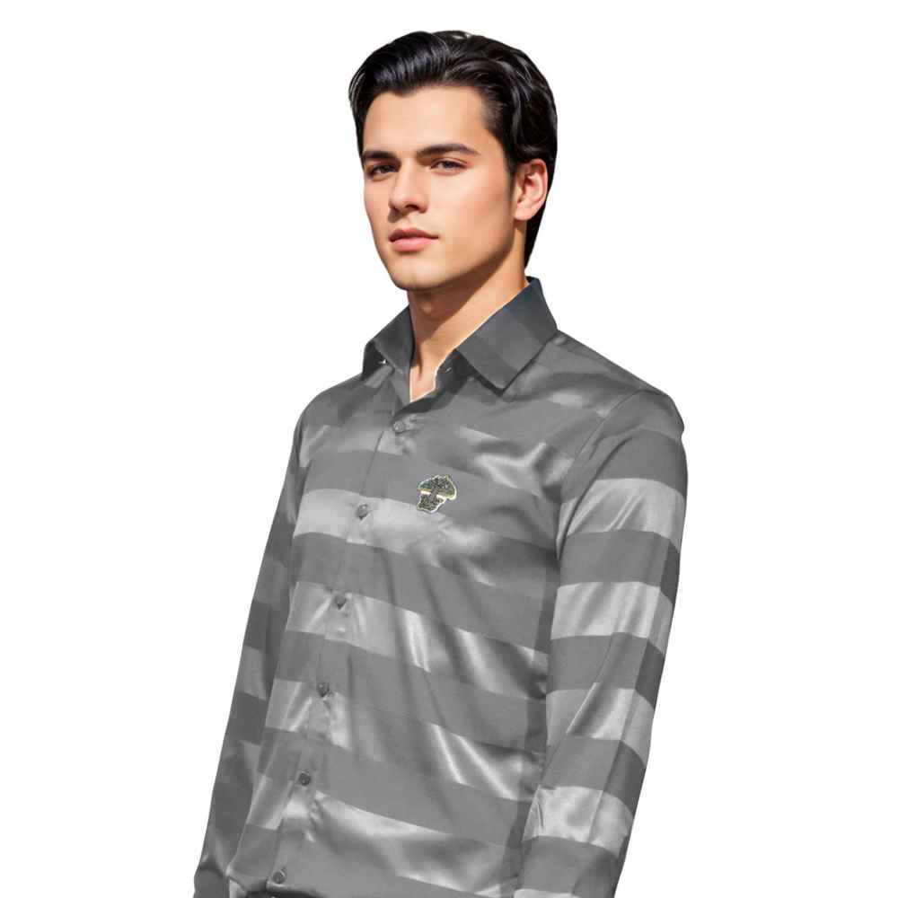 Versace Grey Designer Premium Quality Shirt-2