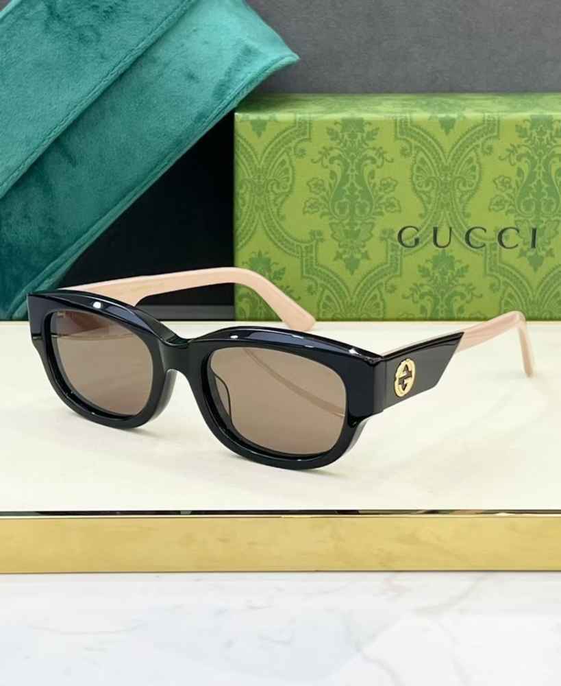Gucci Black & Brown Luxury Sunglasses-thumb-0