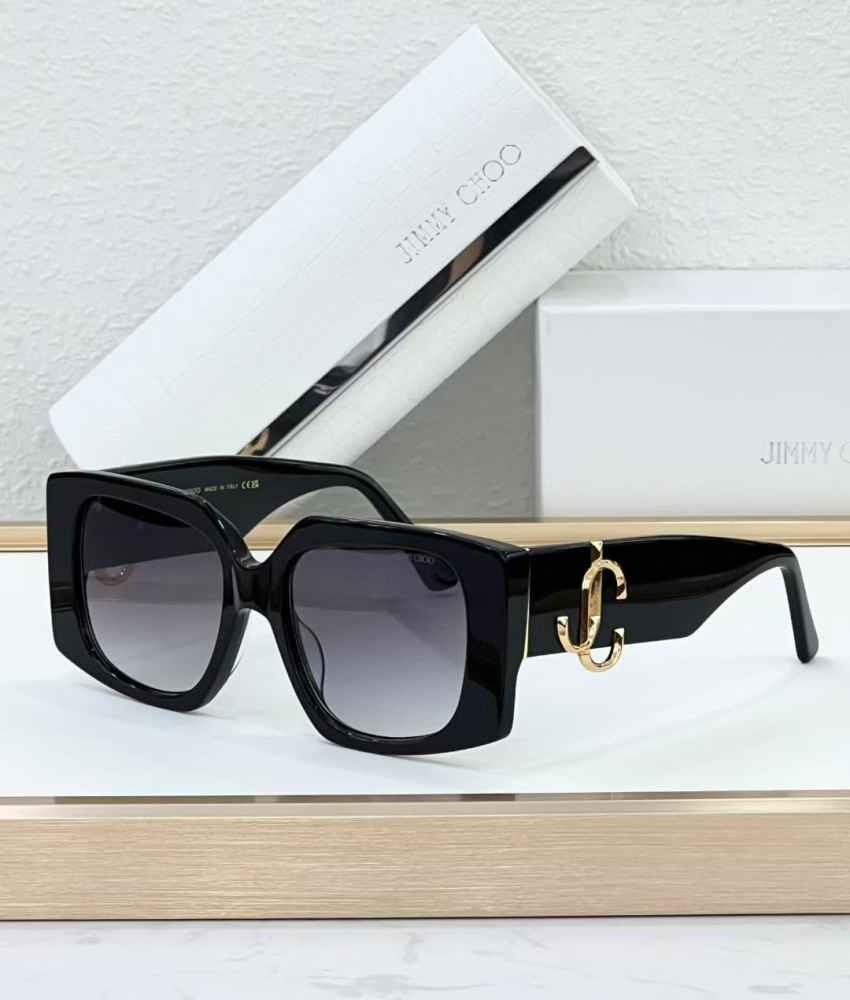 Jimmy Choo Black & Golden Luxury Sunglasses-thumb-0