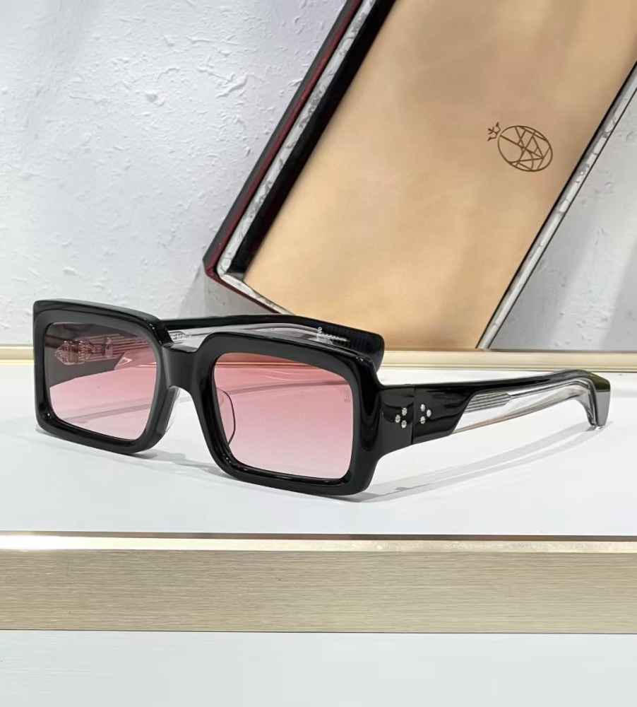 Jacques Marie Mage Black & Pink Luxury Sunglasses-thumb-0