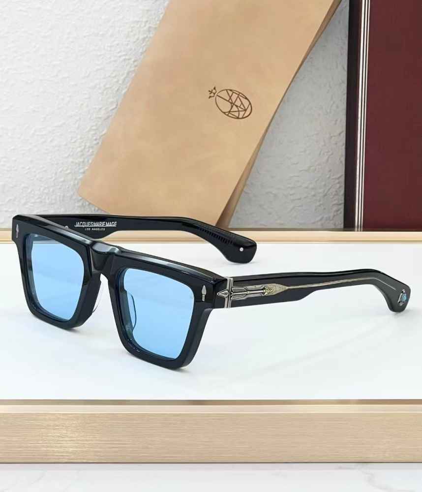 Jacques Marie Mage Blue Luxury Sunglasses-thumb-0