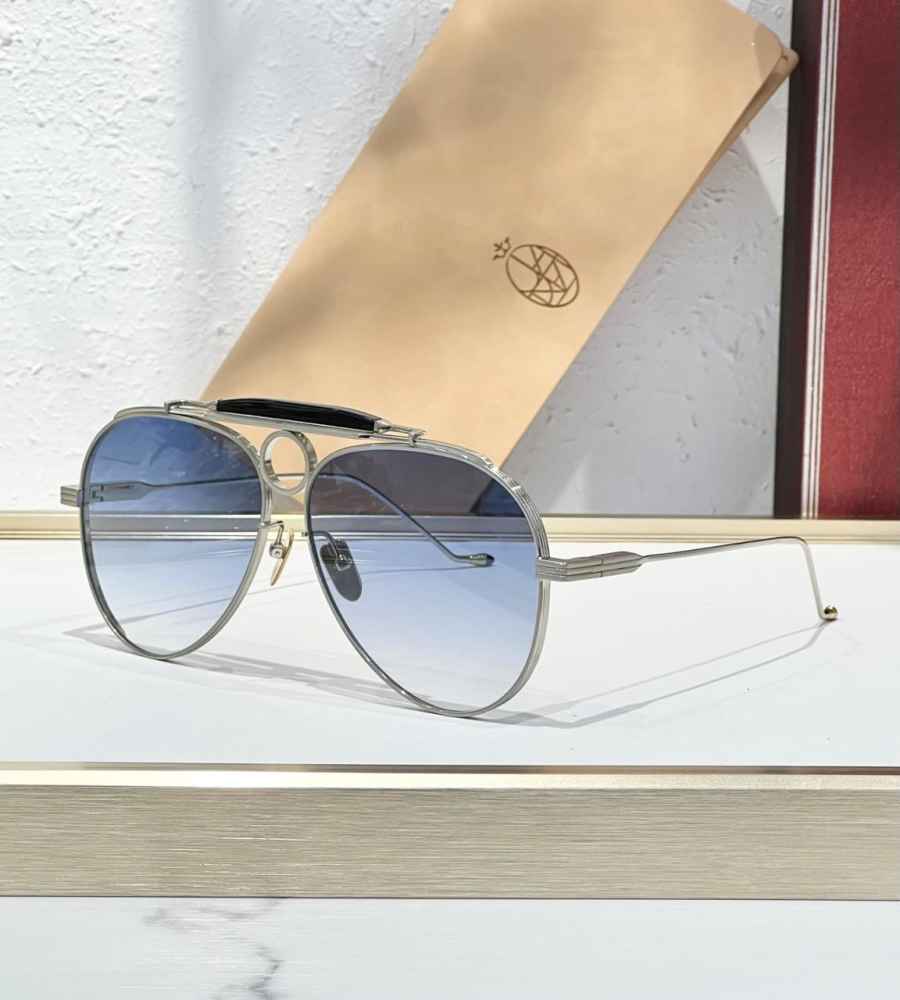 Jacques Marie Mage Blue Luxury Sunglasses-thumb-0