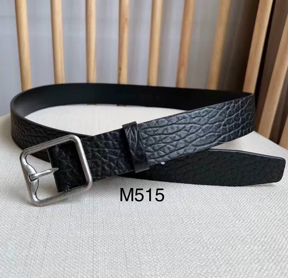 Burberry Silver Premium Quality Leather Belt-thumb-0
