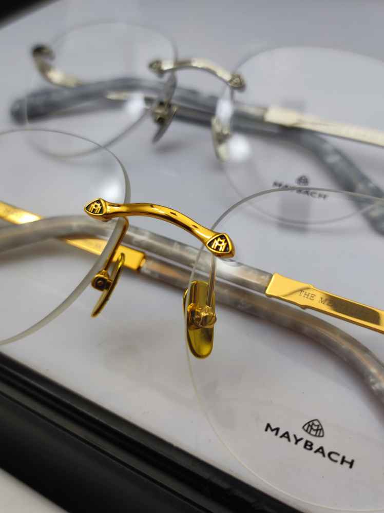 Maybach Silver Luxury Frameless Sunglasses-2