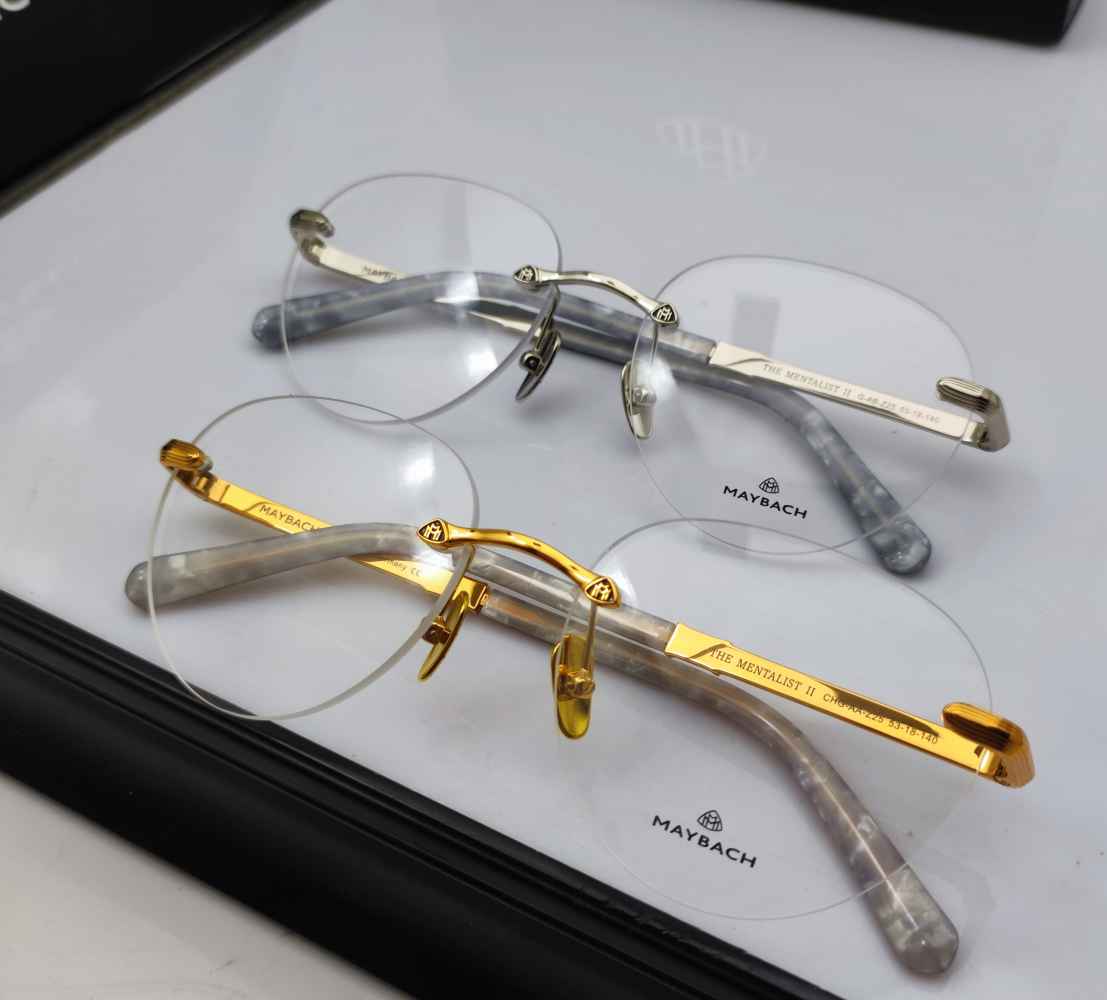 Maybach Silver Luxury Frameless Sunglasses-1