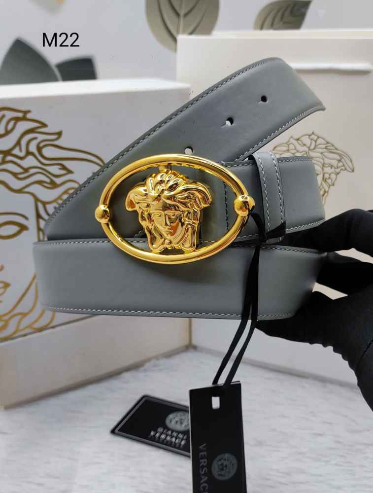 Versace Golden Premium Quality Leather Belt-thumb-0