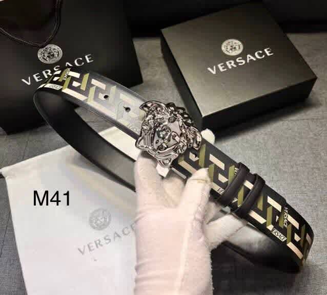 Versace Silver Premium Quality Leather Belt-thumb-0