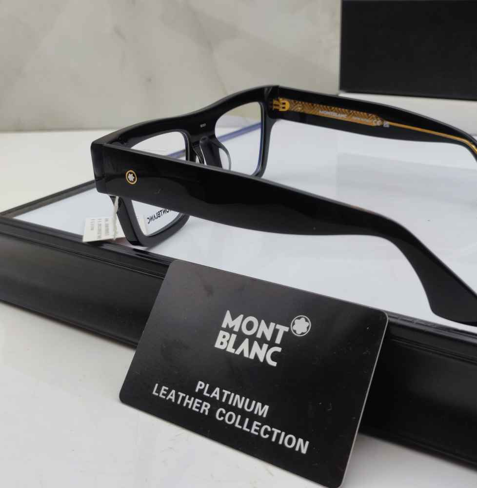 Mont Blanc Black & Golden Luxury Sunglasses-1