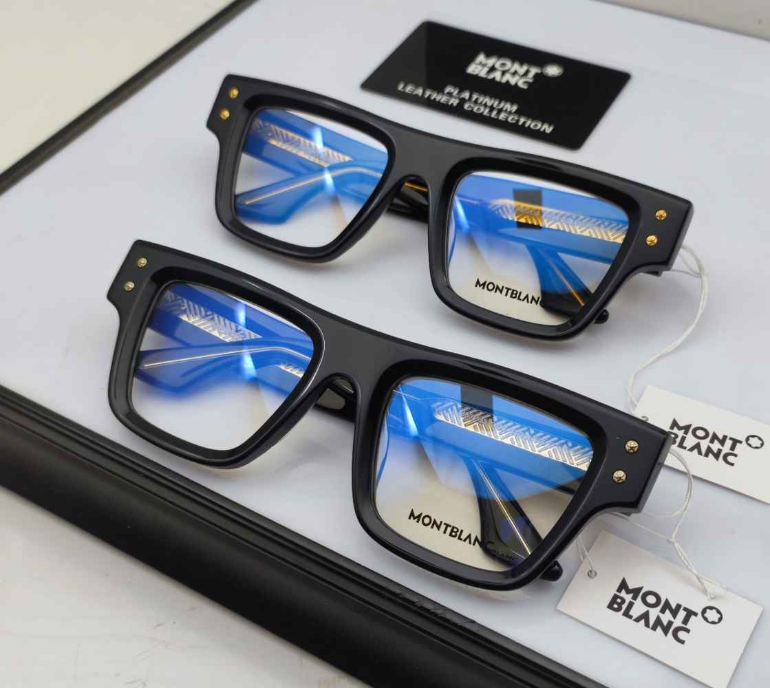 Mont Blanc Black & Silver Luxury Sunglasses-2