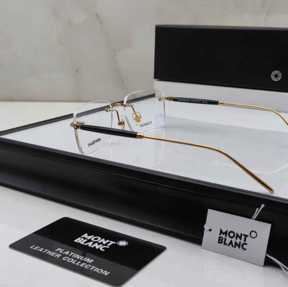 Mont Blanc Black & Silver Luxury Sunglasses-1