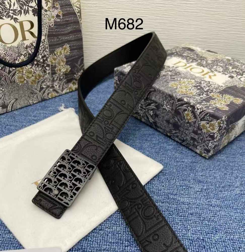 Dior Black Premium Quality Leather Belt-1