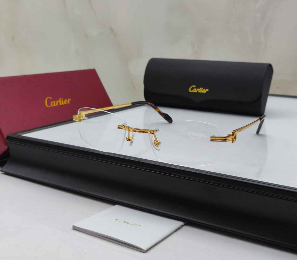 Cartier Golden Luxury Sunglasses-thumb-0