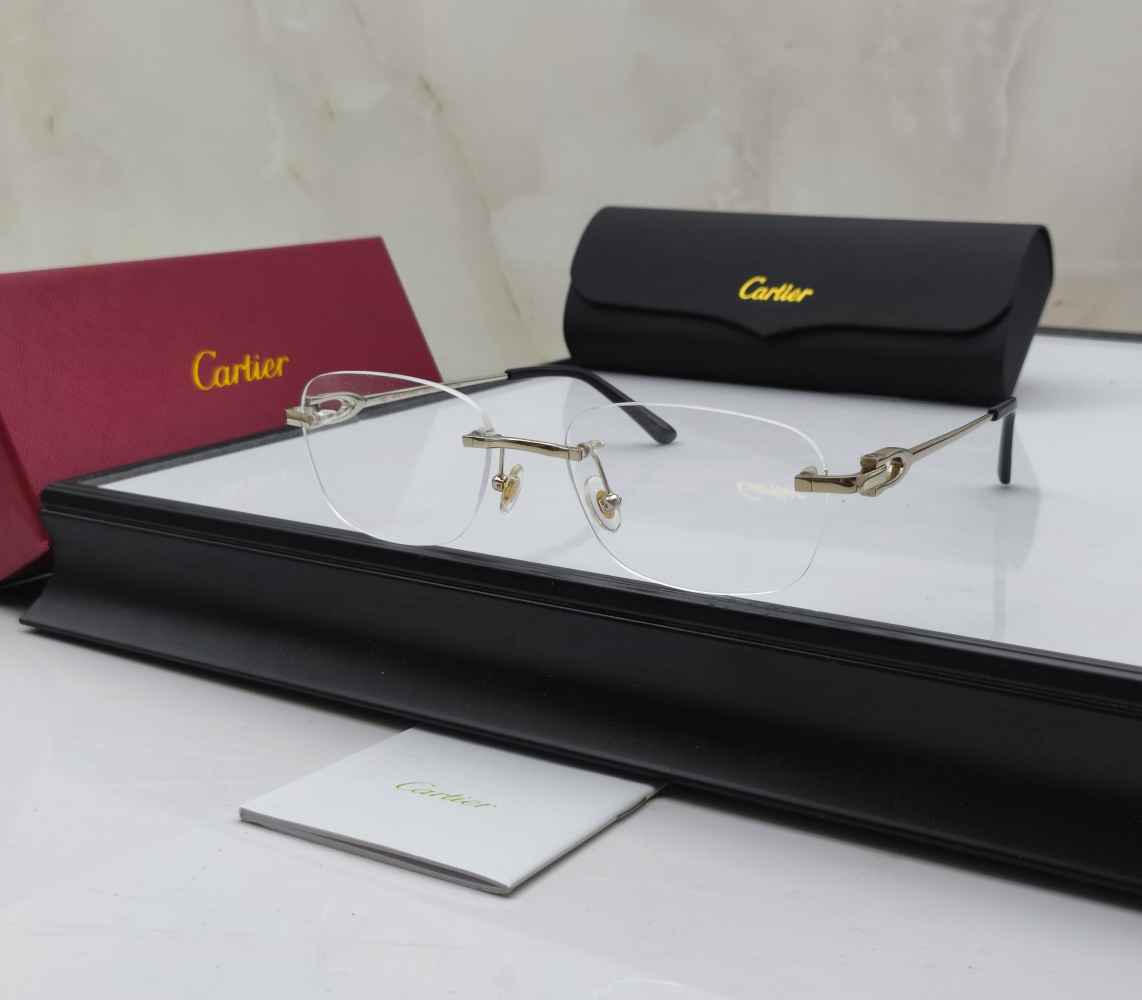 Cartier Silver Luxury Sunglasses-thumb-0