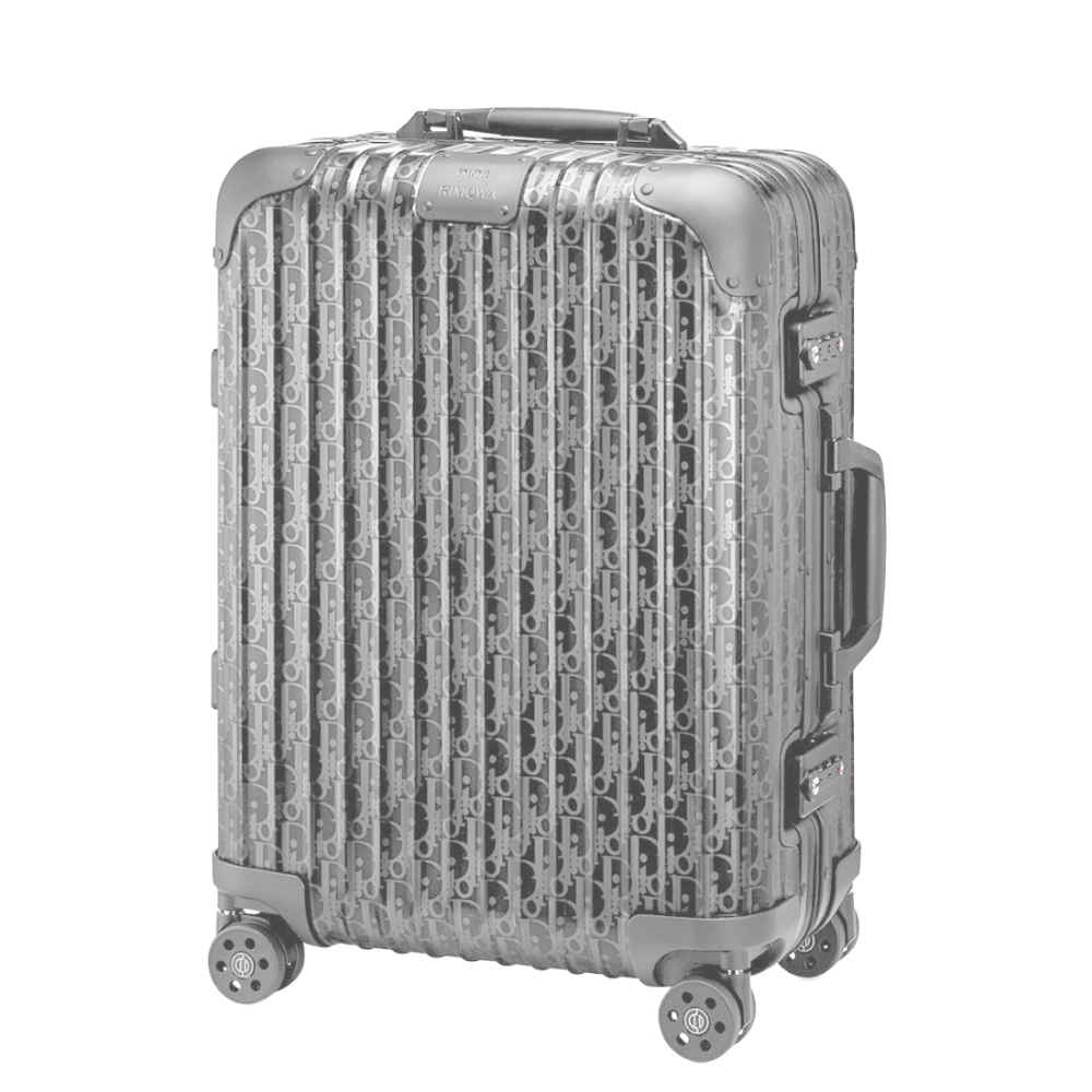 Dior & Rimowa dark Grey Premium Cabin Trolley Bag-1