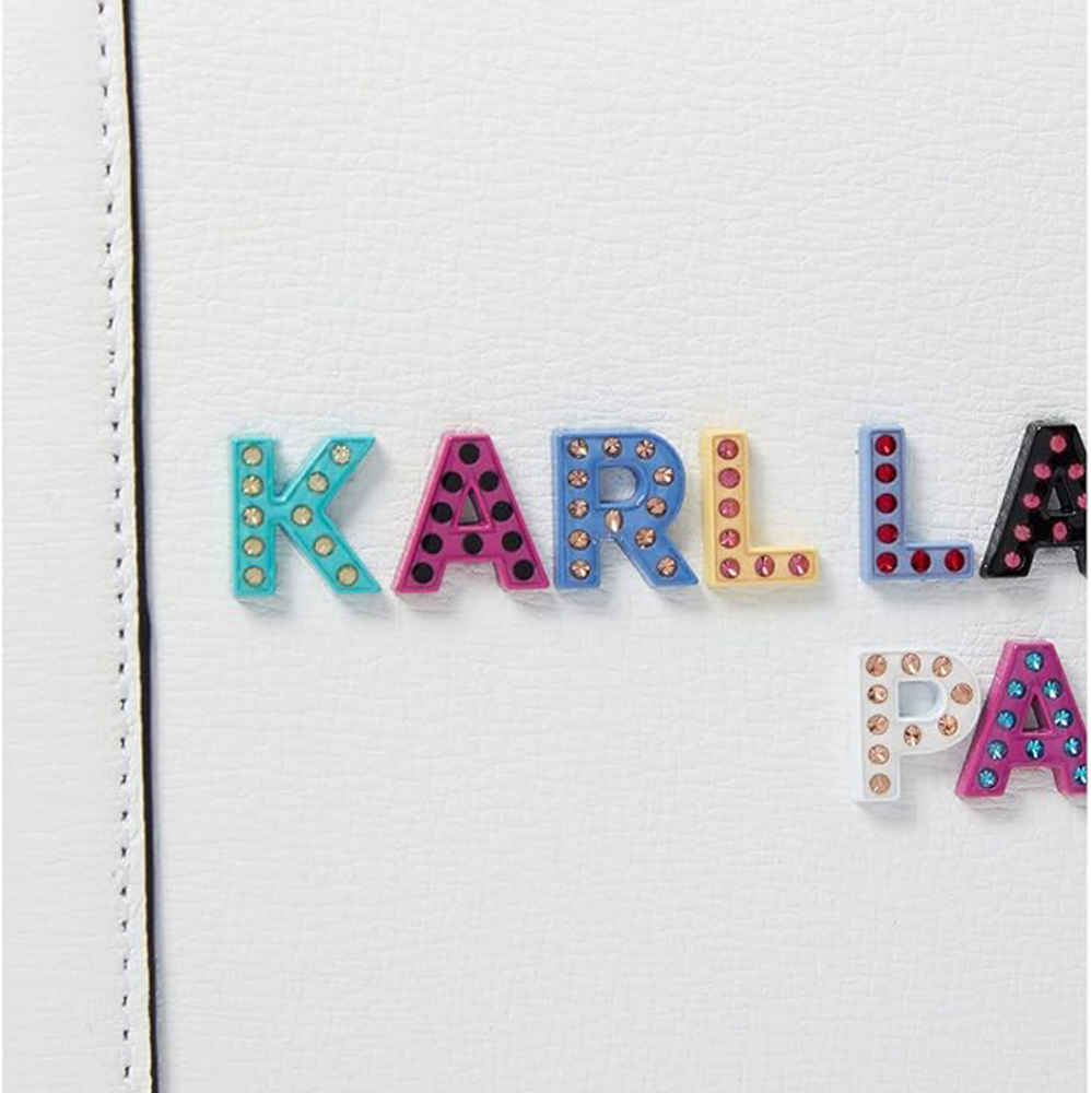 Karl Lagerfeld Paris Simone Crossbody White Shoulder Bag-2