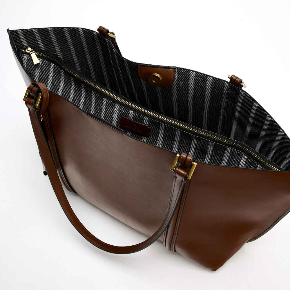 Zara Premium Brown Tote Bag-thumb-4
