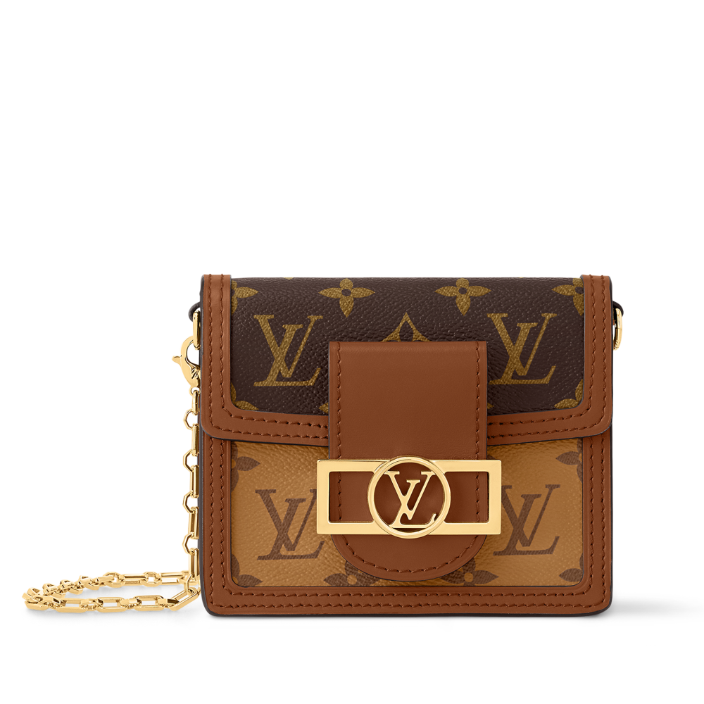 Louis Vuitton Micro Dauphine Brown Handbag-thumb-0