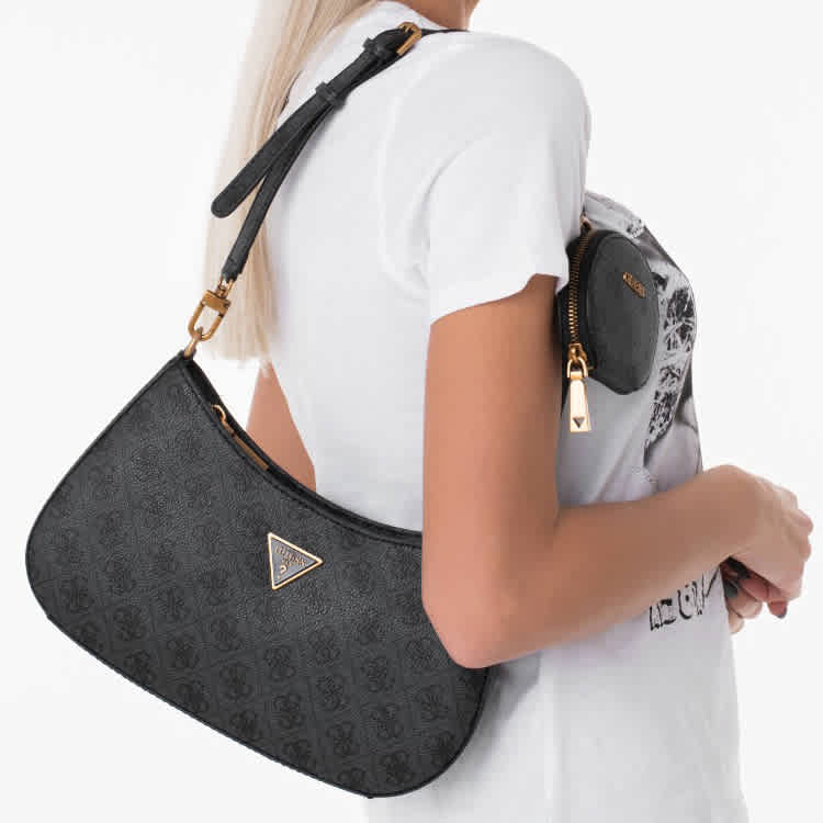Guess Noelle Black Shoulder Bag-3