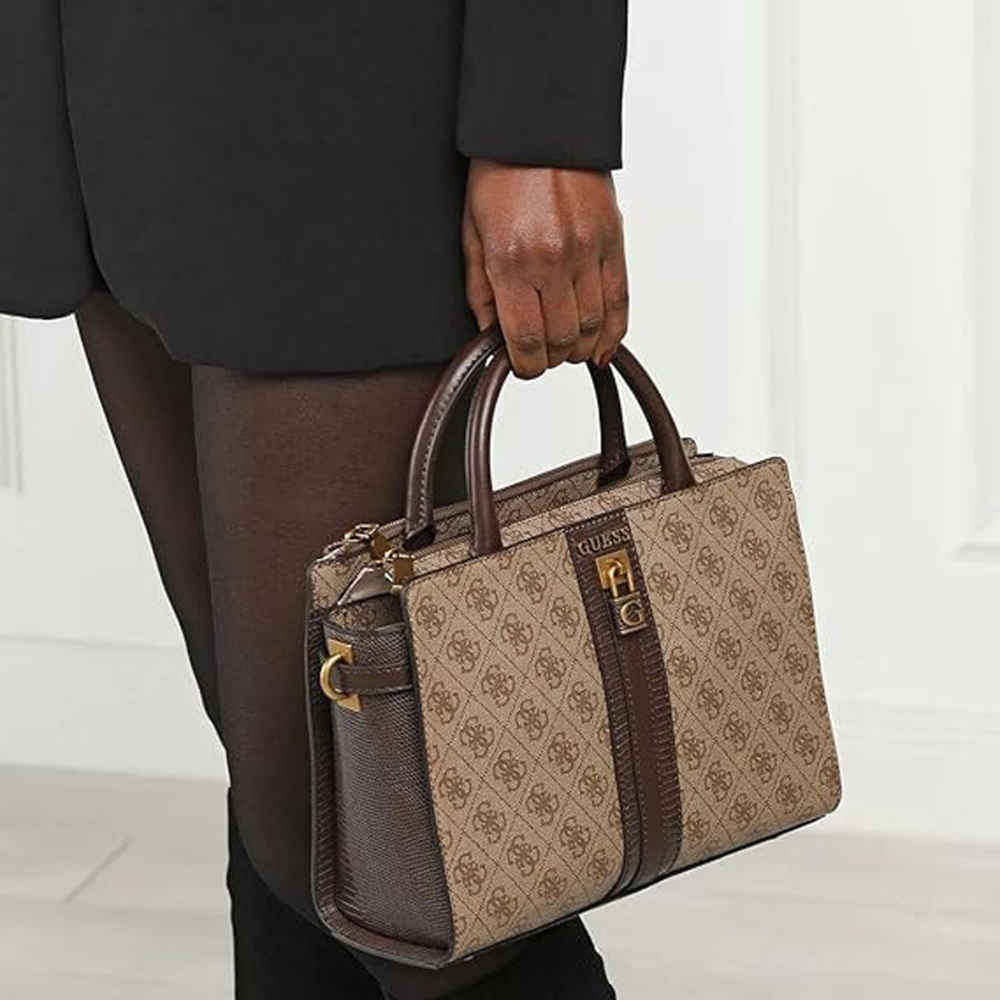 Guess Ginevra Premium Brown Handbag-6