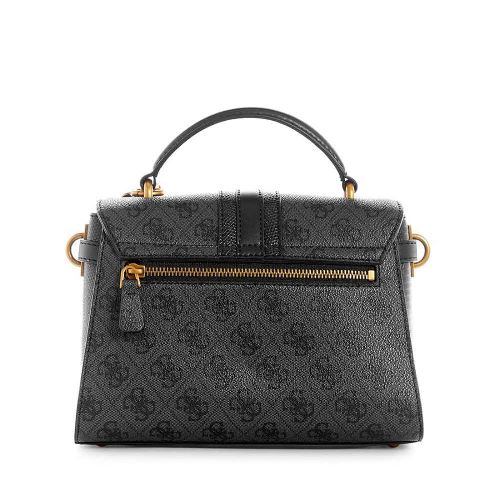 Guess Ginevra Logo Top Handle Flap - Stylish and Functional Handbag-1