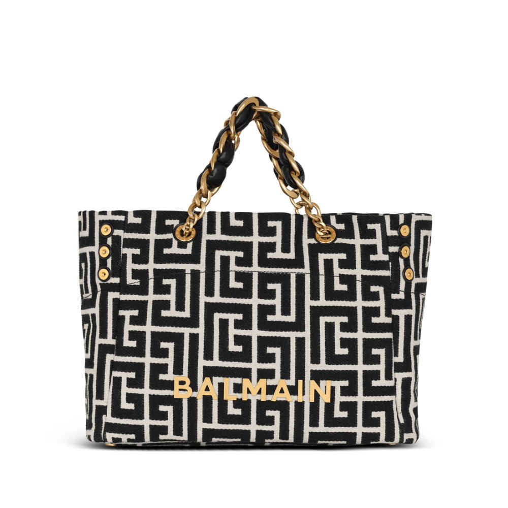 Balmain Premium Black Tote Bags-thumb-0