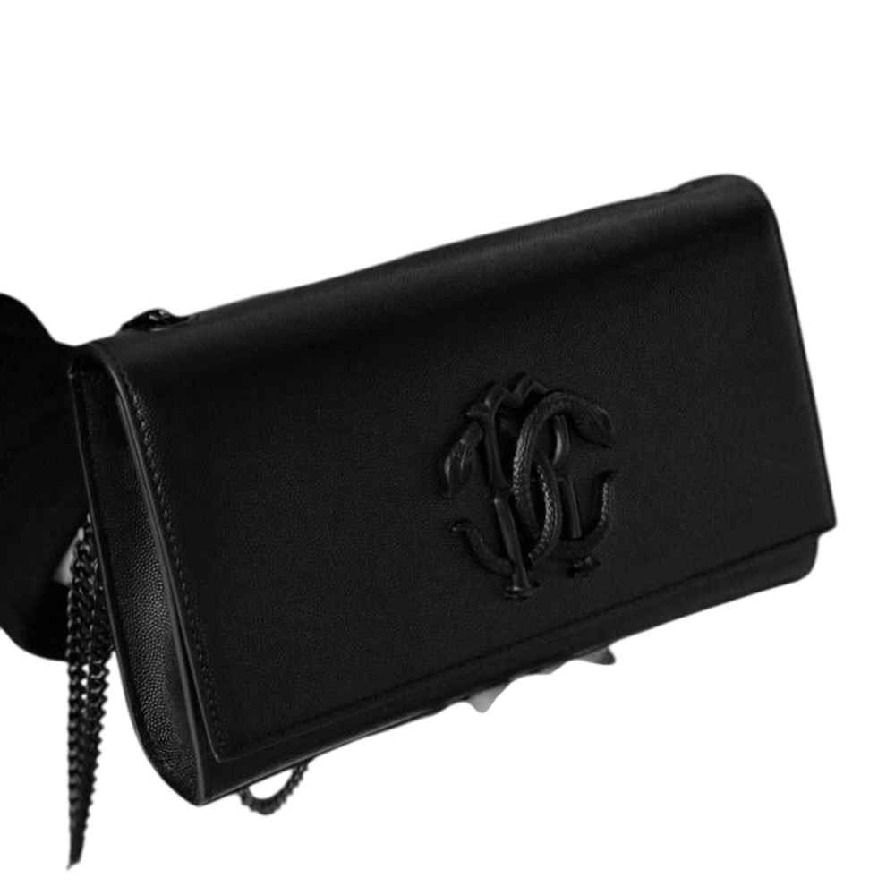 Roberto Cavalli Monogram Plaque Full Front Flap Shoulder Bag-thumb-1