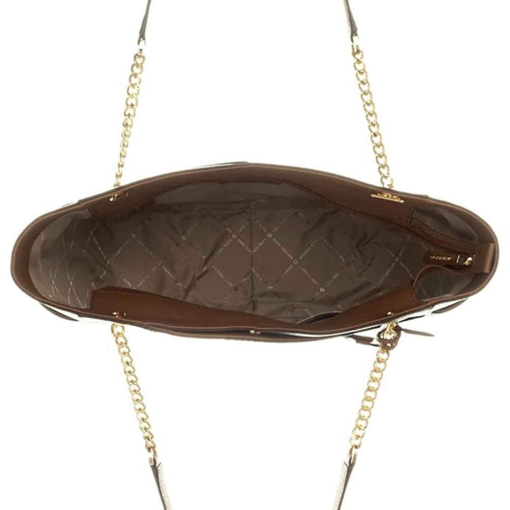 Michael Kors Jet Set Large Logo Brown Shoulder Bag-thumb-5