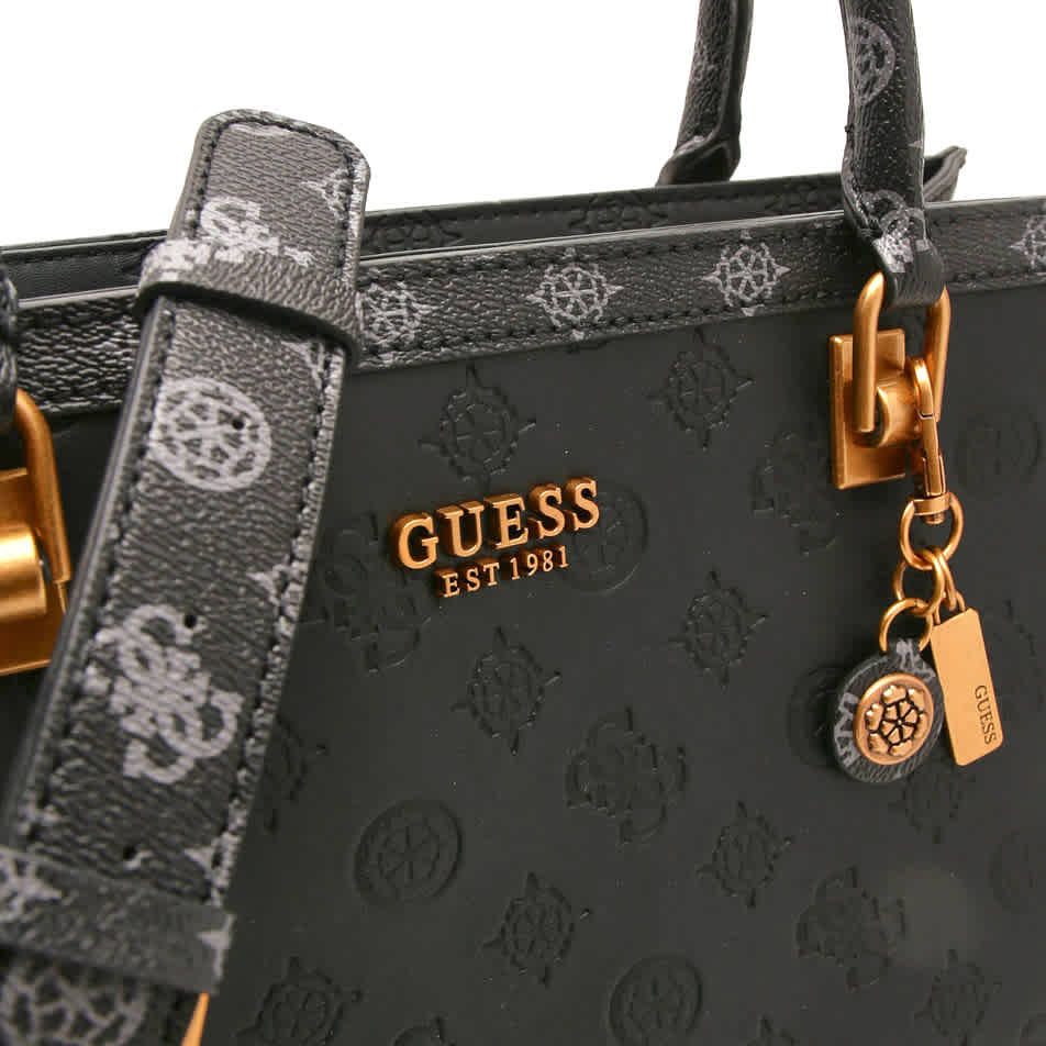 Guess Noelle Charcoal Shoulder Bag-thumb-3
