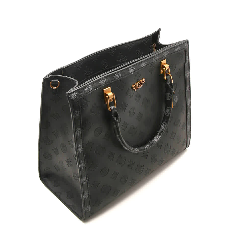 Guess Noelle Charcoal Shoulder Bag-thumb-2