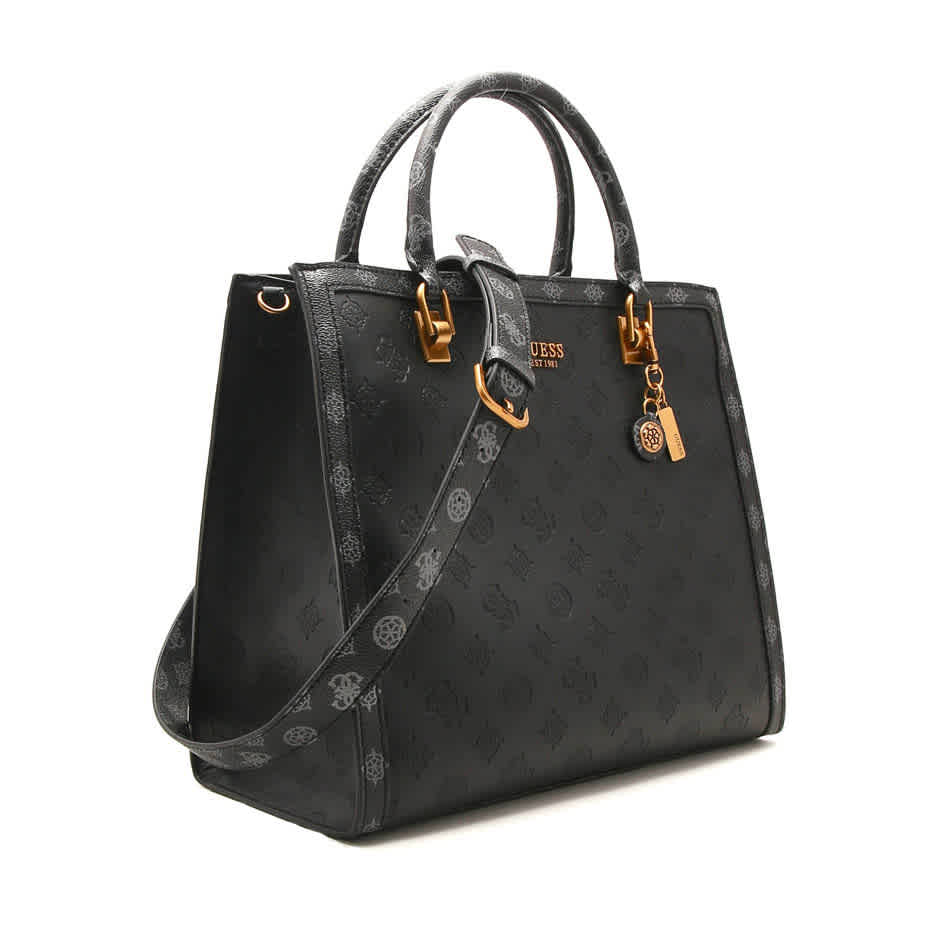 Guess Noelle Charcoal Shoulder Bag-thumb-1