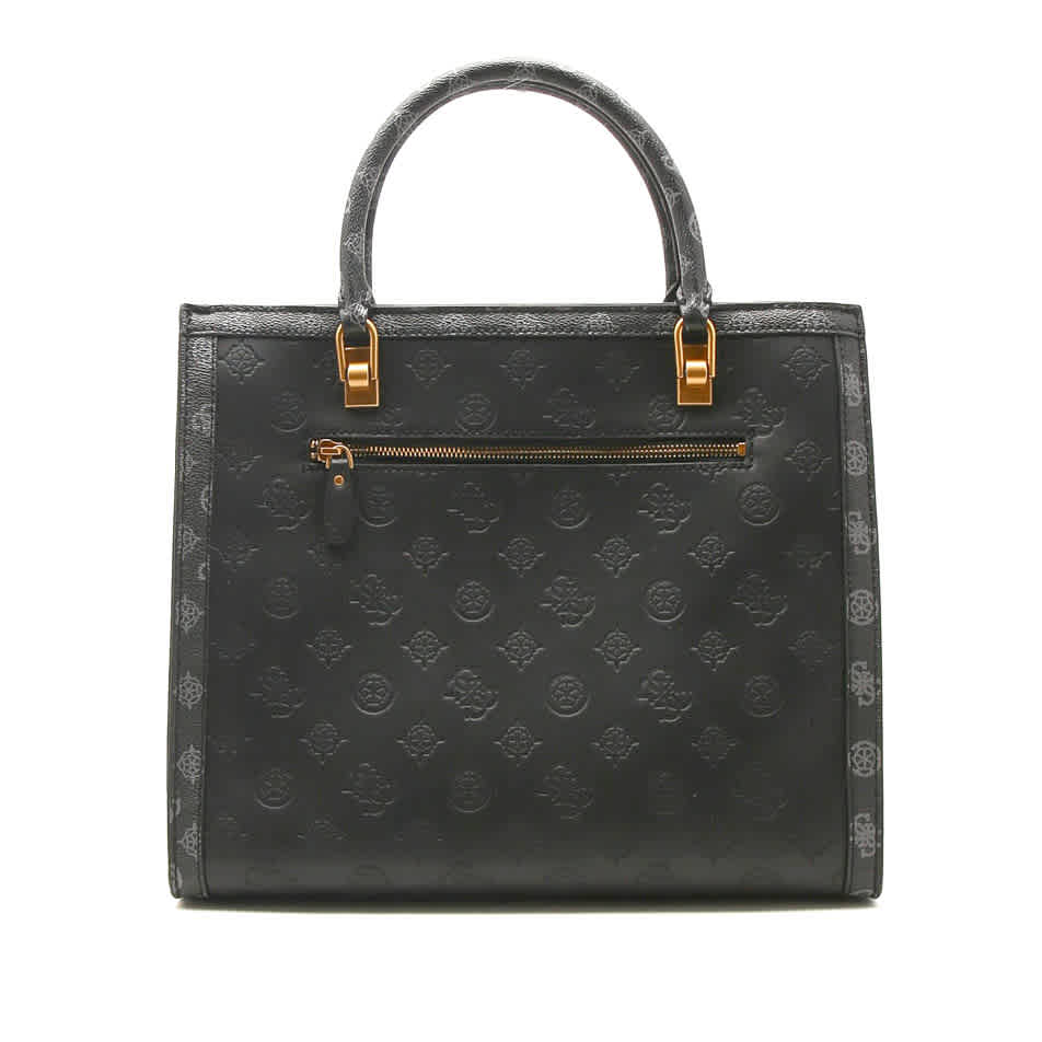 Guess Noelle Charcoal Shoulder Bag-thumb-4