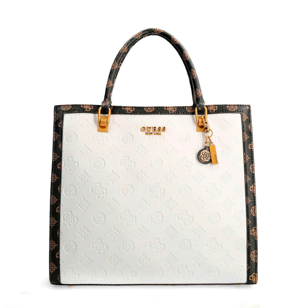 Guess Noelle White Shoulder Bag-thumb-0