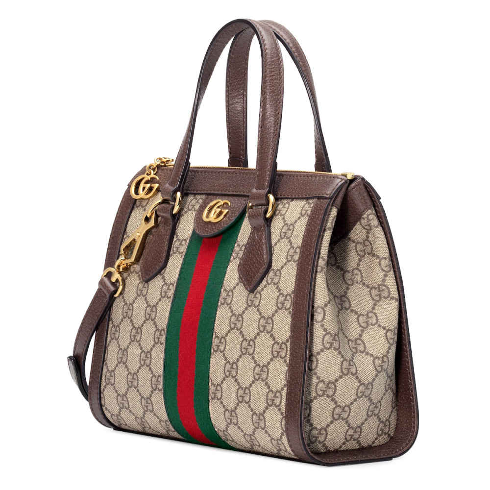 Gucci Ophidia Brown Large Tote Bag-1
